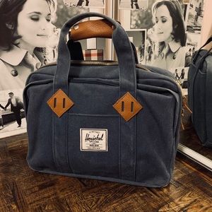 Herschel blue denim 15.5 laptop bag